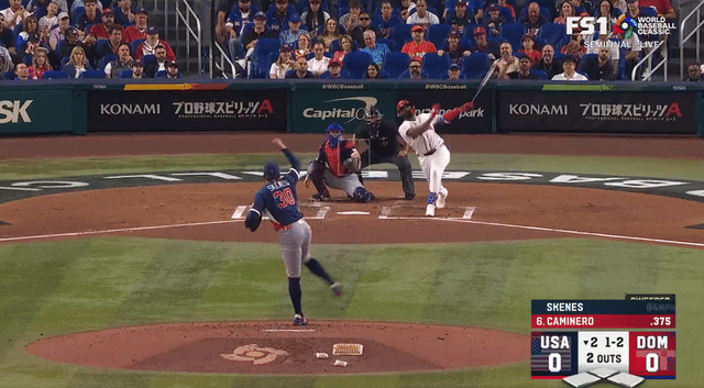 Junior Caminero Pounces on Paul Skenes Mistake in WBC Semifinal