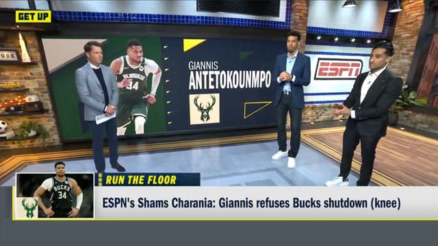 Giannis 'Totally Refutes' Bucks Wanting to Shut Him Down After Knee Injury