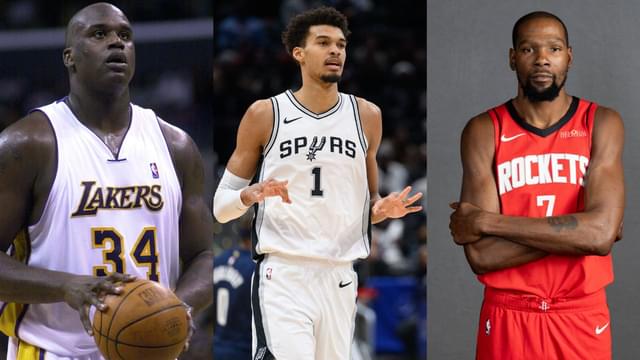Victor Wembanyama Earns Shaquille O’Neal and Kevin Durant Comparisons in Preseason