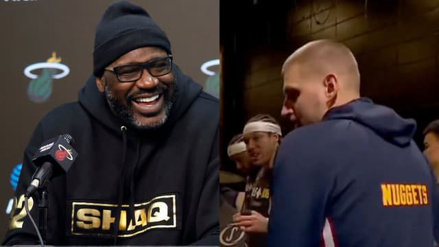 Shaquille O'Neal Hilariously Tries Speaking Serbian Before Nuggets vs. T-Wolves
