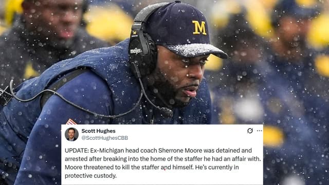 Sherrone Moore Allegedly Broke In and Issued Death Threats Before Arrest