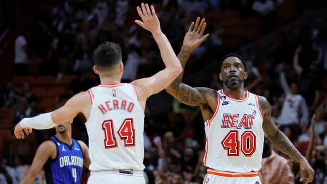 Tyler Herro and Udonis Haslem Revisit the Lob That Nearly Ended Haslem's Career