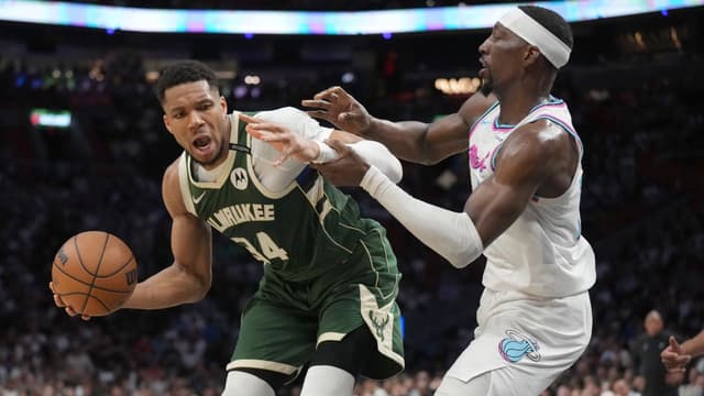 Giannis Antetokounmpo Crowns Bam Adebayo One of the Best Two-Way Players in the League