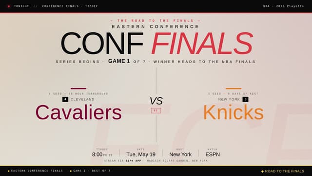 What Playoff Games Are on Today? NBA Schedule (May 19th)