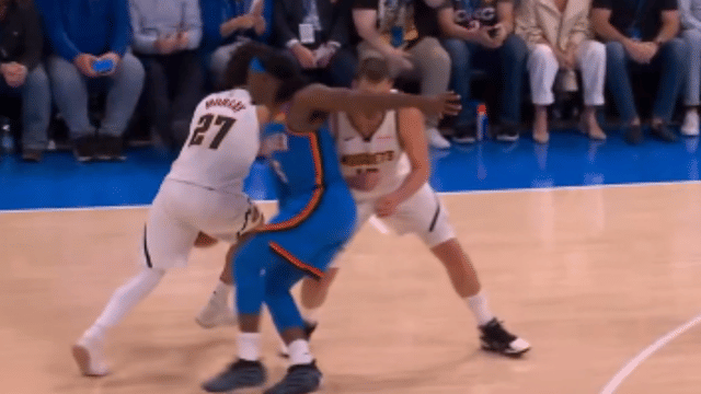Lu Dort Hits Nikola Jokic in the Face, OKC Commentator Accuses Jokic of Flopping