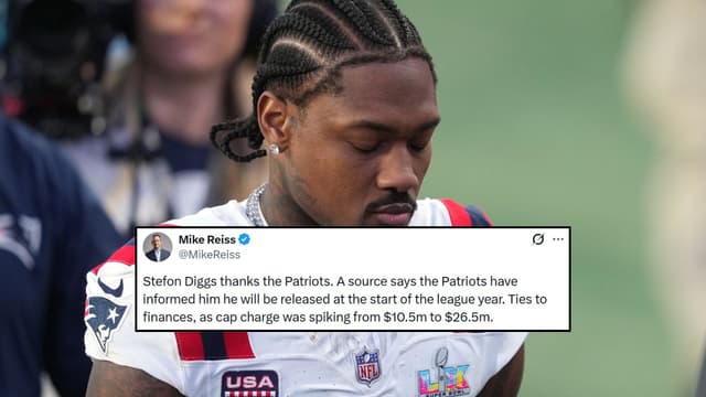 Patriots Gain $16 Million in Salary Cap Relief by Moving on From Stefon Diggs