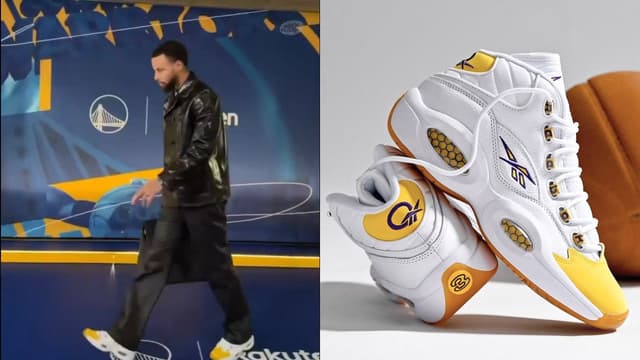 Stephen Curry’s Christmas Day Kicks: Kobe’s “Yellow Toe” PE of Iverson’s Reebok Question