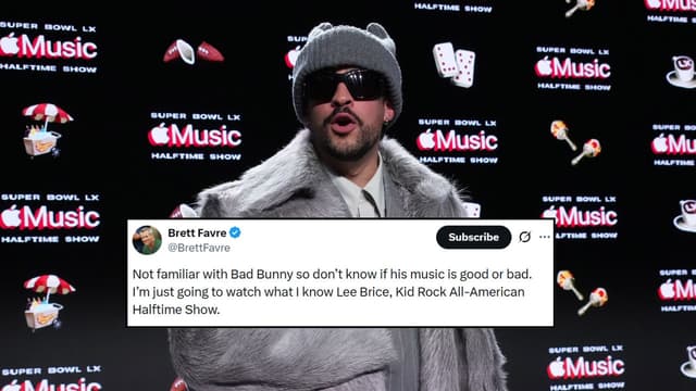 Brett Favre Admits He’s Not “Familiar With Bad Bunny” a Day Before Halftime Show