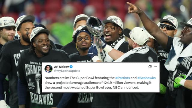 Close to 125 Million Viewers Watched Patriots vs. Seahawks Super Bowl LX