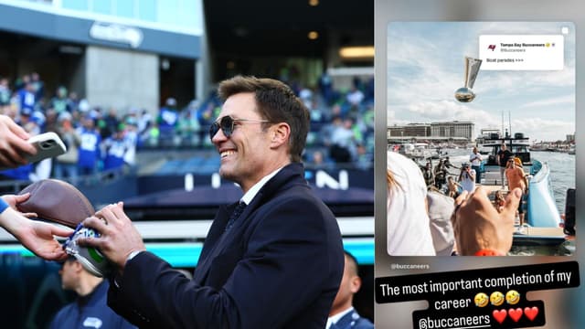 Tom Brady Jokes About Throwing Buccaneers’ Lombardi Trophy From Boat in 2021