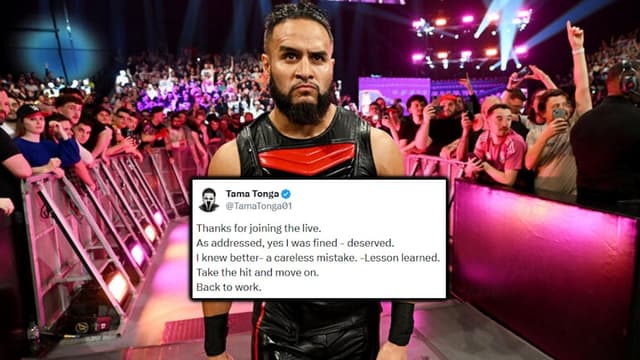 Tama Tonga Admits WWE Fine Was ‘Deserved’ After Backstage Video Slip