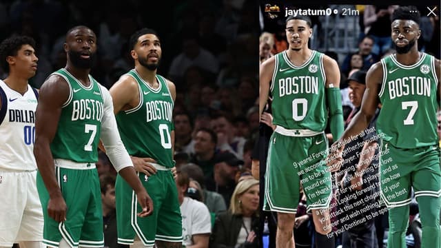Jayson Tatum Sends Heartfelt Farewell to Jaylen Brown