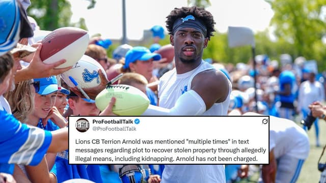 Lions CB Terrion Arnold In Trouble Over Kidnapping and Assault Case