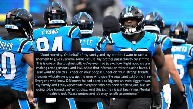 Panthers DT Tershawn Wharton’s Brother Dies by Suicide