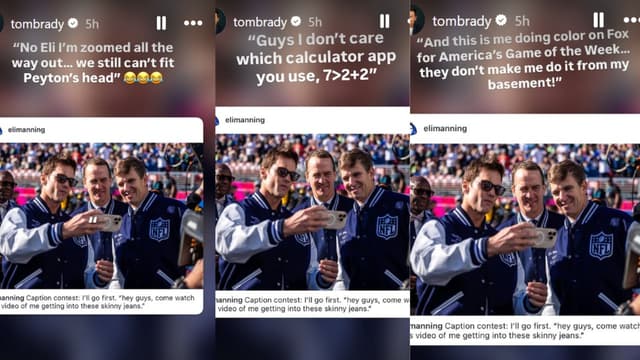 Savage Tom Brady Roasts Manning Brothers in “Caption Contest”