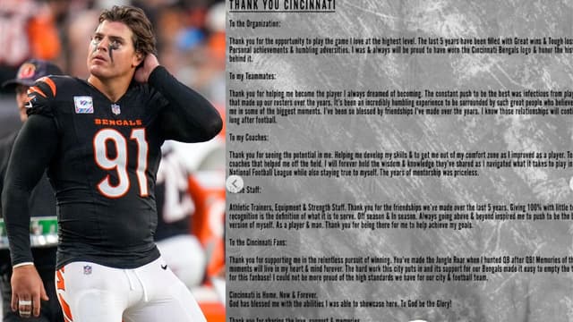 Trey Hendrickson Bids Goodbye to Bengals in Emotional Message