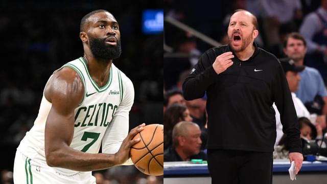 Jaylen Brown Welcomes Ex-Knicks Coach Tom Thibodeau to Celtics Practice