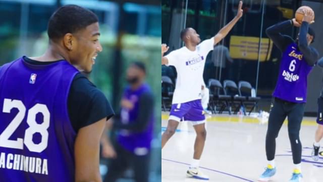LeBron James Hijacked Rui Hachimura’s Shooting Drill and Started Draining Threes