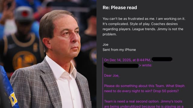 Warriors Owner Joe Lacob Personally Responds to Frustrated Fan’s Email