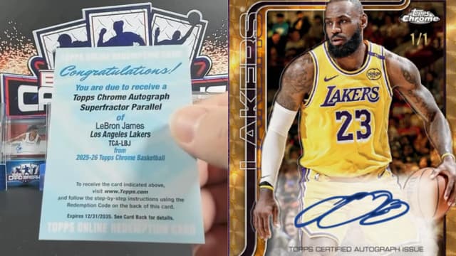 Lifelong LeBron Fan Pulls 1-of-1 Autograph Card in Livestream Break