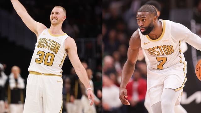 Jaylen Brown Laughs About Sam Hauser Missing Three-Point Record by One