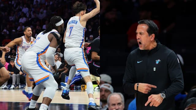 Erik Spoelstra Stunned by Thunder's Success With Young Roster