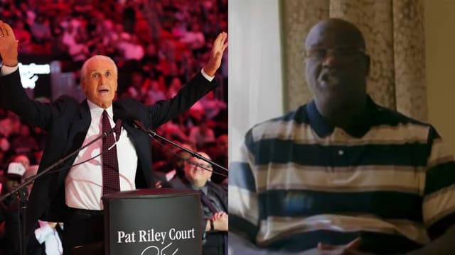 Shaq Honors Pat Riley's Statue With Story of Coach Standing Ground During Altercation