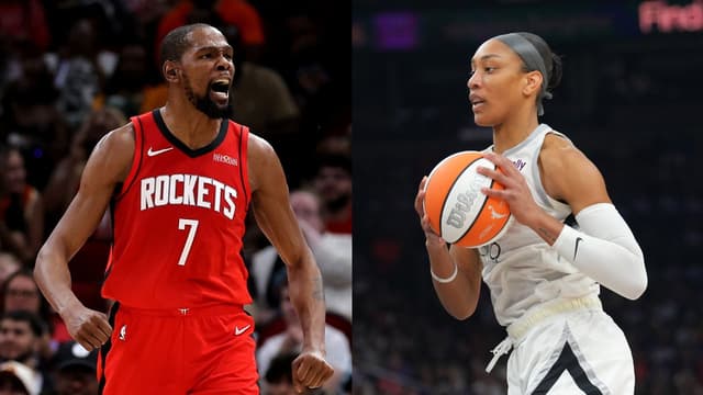 A'ja Wilson Reacts to Kevin Durant Passing Michael Jordan on the All-Time Scoring List