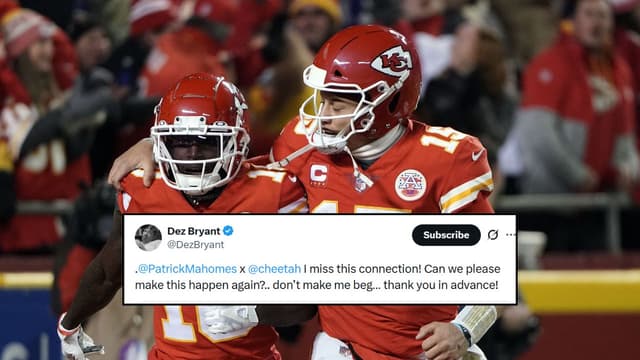 “Don’t Make Me Beg”: Dez Bryant Urges Patrick Mahomes to Reunite With Tyreek Hill