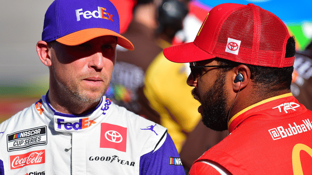 Denny Hamlin Unbothered by Bubba Wallace’s On-track Gesture