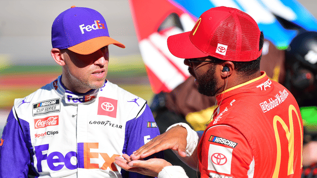 Denny Hamlin Joins Letarte in Blaming Bubba Wallace for Daytona ‘Big One’