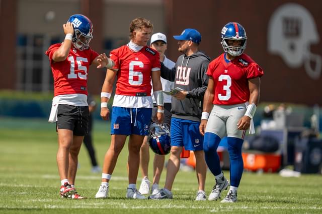 Cowboys Prepare for Jaxson Dart Despite Russell Wilson Named as QB 1