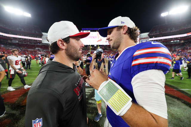 Baker Mayfield: “I Have to Use a Walkie-Talkie to Talk to Josh Allen”