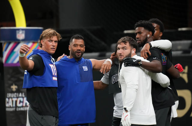 Jaxson Dart Reflects on Sharing the Locker Room With ‘Unc’ Russell Wilson