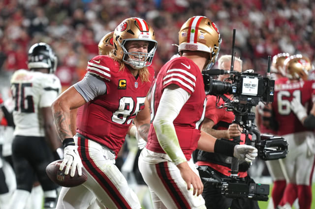 “How Old is Derrick Henry?”: George Kittle on Christian McCaffrey’s ‘Shelf Life’