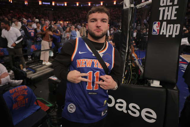Cam Skattebo Gets a Standing Ovation at Knicks Season Opener