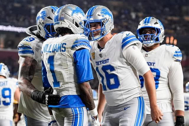 Jameson Williams Showers Praise on Jared Goff’s Mentality