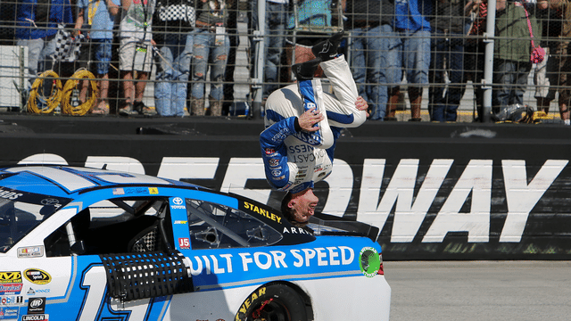 Where Did Carl Edwards’ Iconic NASCAR Celebration Originate From?