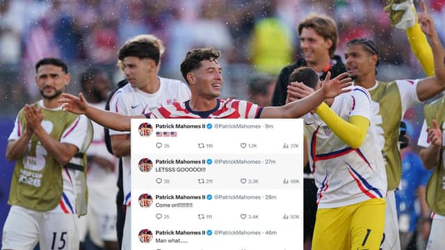 Patrick Mahomes Celebrates USA's Win Over Bosnia After Questioning Red Card Decision