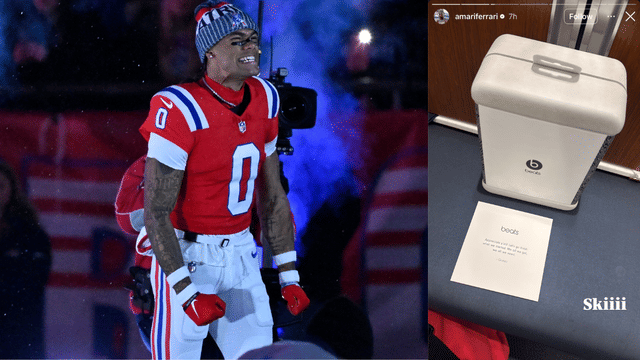 Christian Gonzalez Gifts Patriots Beats Headphones Ahead of Super Bowl