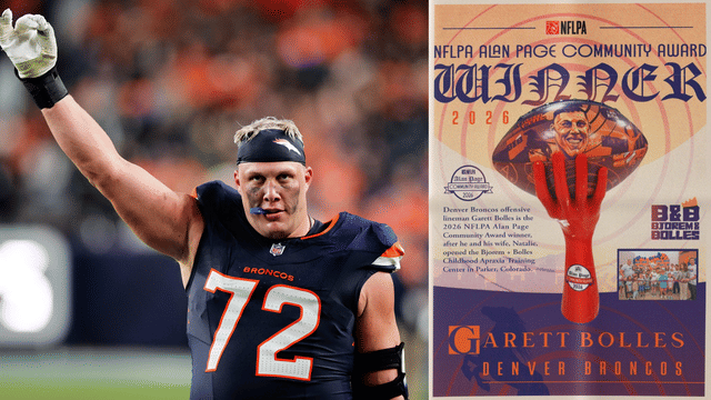 Garett Bolles Wins 2026 NFLPA Alan Page Community Award