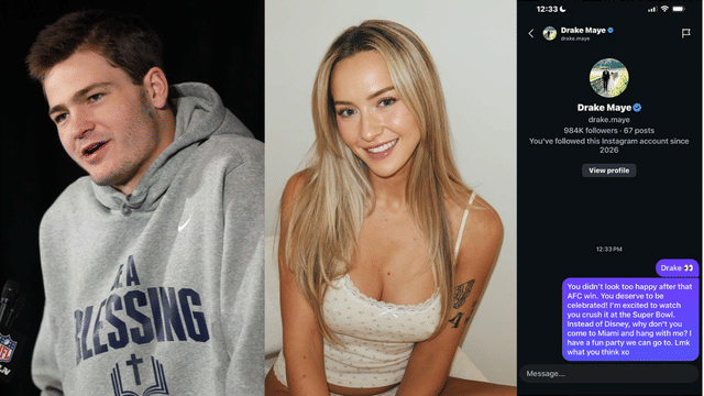 OnlyFans Model Invites Drake Maye to Party After Super Bowl