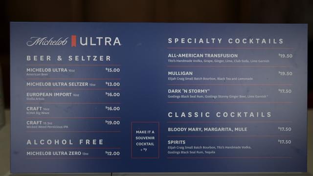 Ryder Cup Alcohol Prices Reach Stadium Highs