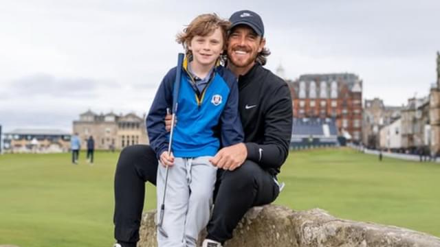 Tommy Fleetwood Beams as Son Frankie Tackles Road-Hole Bunker at St Andrews