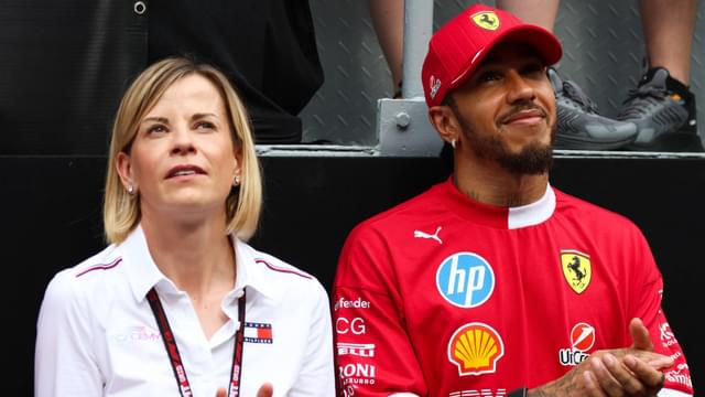 Susie Wolff Reminisces Teen Lewis Hamilton Helped Her Pop the Podium Champagne