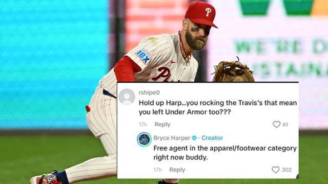 Bryce Harper Says He’s a ‘Free Agent’ in Apparel After Under Armour Run