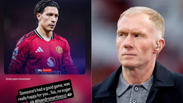 Paul Scholes Sarcastically Responds to Lisandro Martinez's "Come to My House" Comment