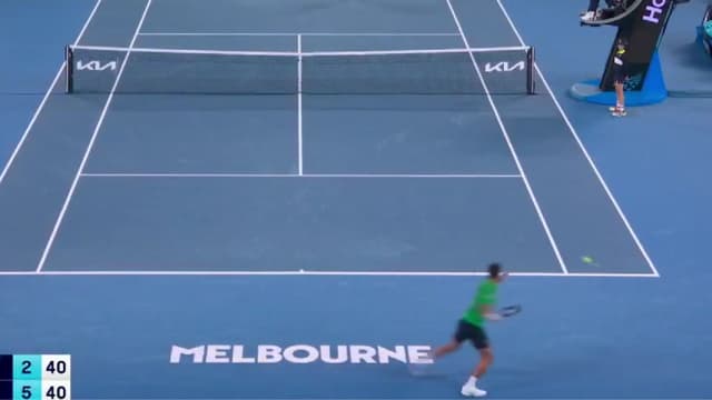 Novak Djokovic Stuns with Running Forehand Winner Against Pedro Martínez