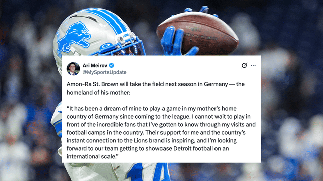 Lions WR Amon-Ra St. Brown Calls Germany Game a “Dream”