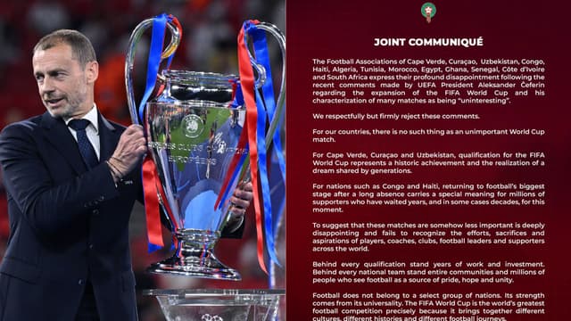 Thirteen Countries Slam UEFA Chief Over World Cup Expansion Remarks